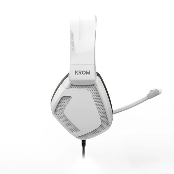 Auriculares com microfone Nox-Xtreme KROM KOPA PRO Branco Preto