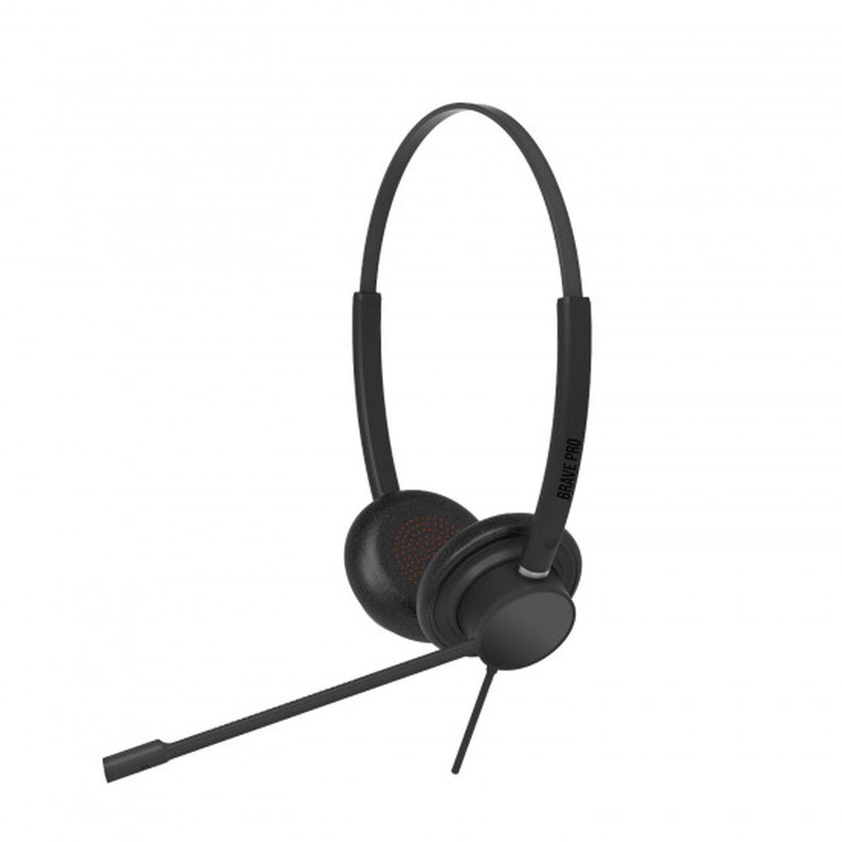 Auriculares com microfone SPC 4720C BRAVE PRO Preto