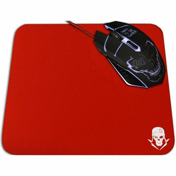 Tapete de Rato Gaming Skullkiller GMPR1 Antideslizante Vermelho