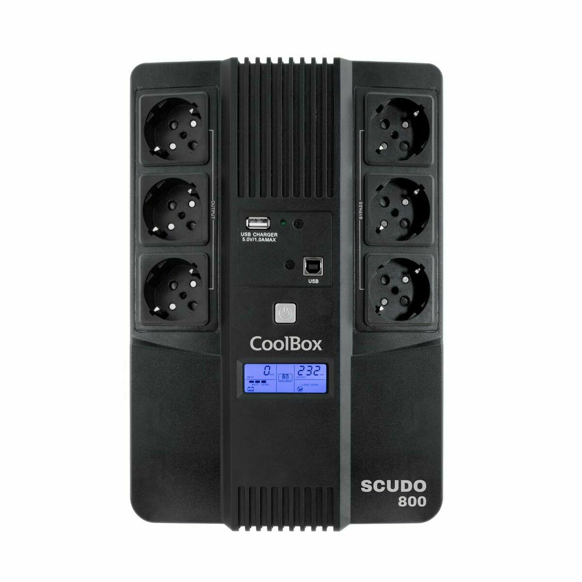 Sistema Interactivo de Fornecimento Ininterrupto de Energia CoolBox COO-SAISCU3-800 800 W 480 W