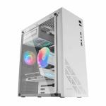 Caixa Semitorre ATX Mars Gaming MC100W ATX LED RGB Branco