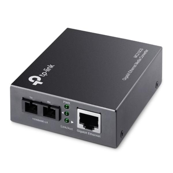 Conversor Tp - Link de RJ45 1000Mbps para 11000Mbps Fibra single - mode SC - Full - duplex até 15Km — Recondicionado