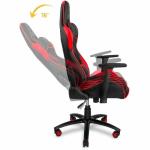 Cadeira de Gaming Yenkee SABOTAGE - YGC 100RD Preto