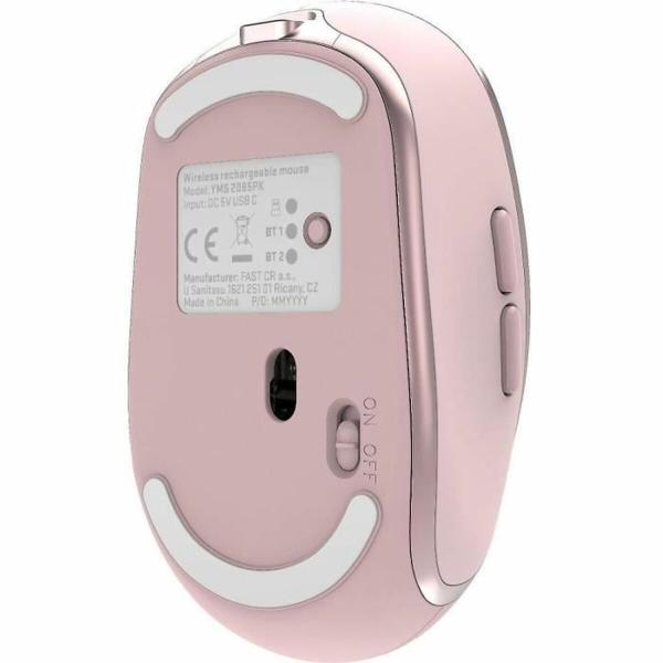Rato Yenkee YMS 2085PK Cor de Rosa Rose 2400 dpi