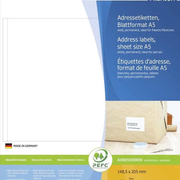 Etiqueta Adesiva 148,5 x 205mm (Branco) - HERMA