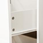 Arquivador de Escritório Móvel Auxiliar para Arquivos com 2 Gavetas Fechadura 2 Chaves 43x45x72cm Branco