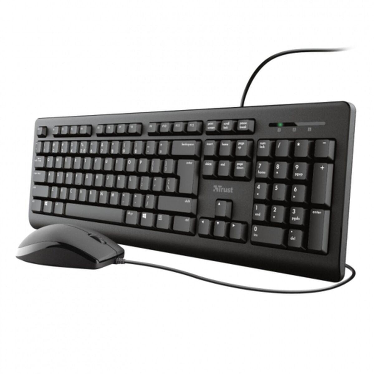 Teclado e Rato Trust 23972 PRIMO Preto