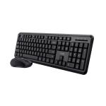 Teclado e Rato sem Fios Trust TKM-350 Preto QWERTY