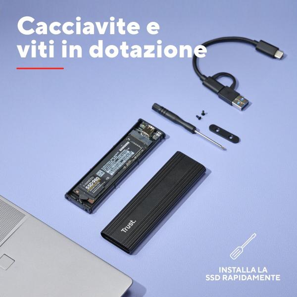 Caixa externa Trust 25806 Preto