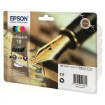 Tinteiro de Tinta Original Epson Multipack 16 Amarelo Preto Ciano Magenta