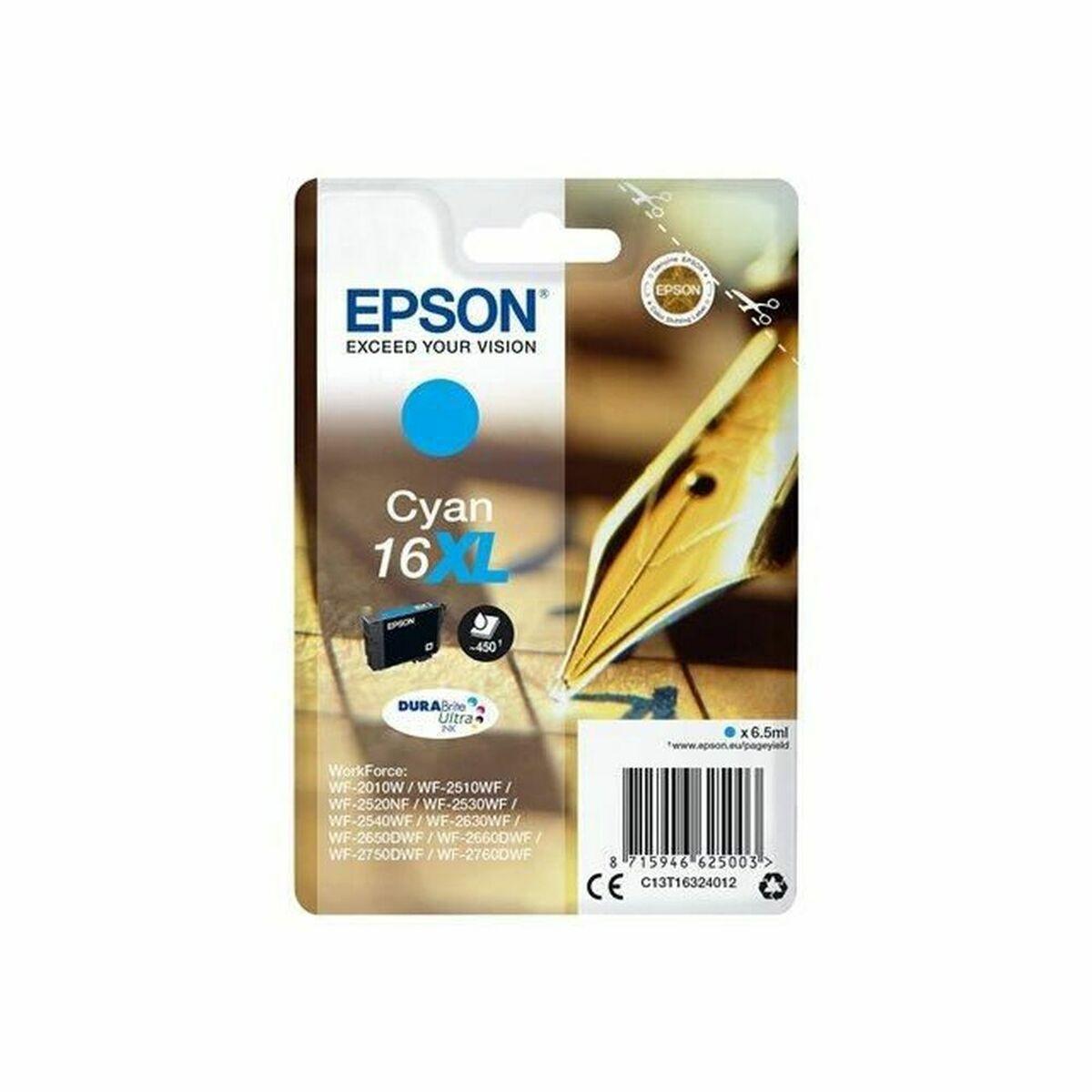 Cartucho Compatível Epson C13T16324012 Ciano
