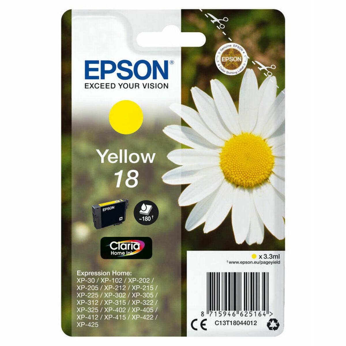 Cartucho Compatível Epson C13T18044012 Amarelo