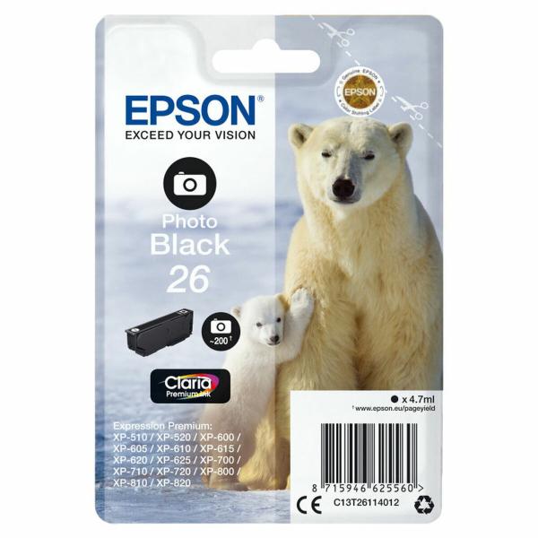 Tinteiro de Tinta Original Epson T2611 Preto