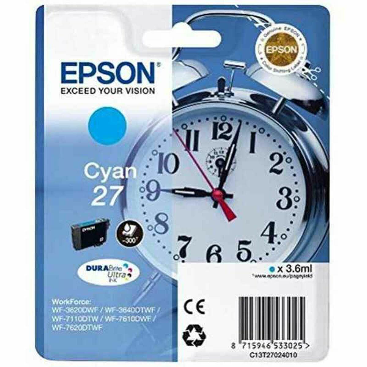 Tinteiro de Tinta Original Epson C13T27024012 Ciano