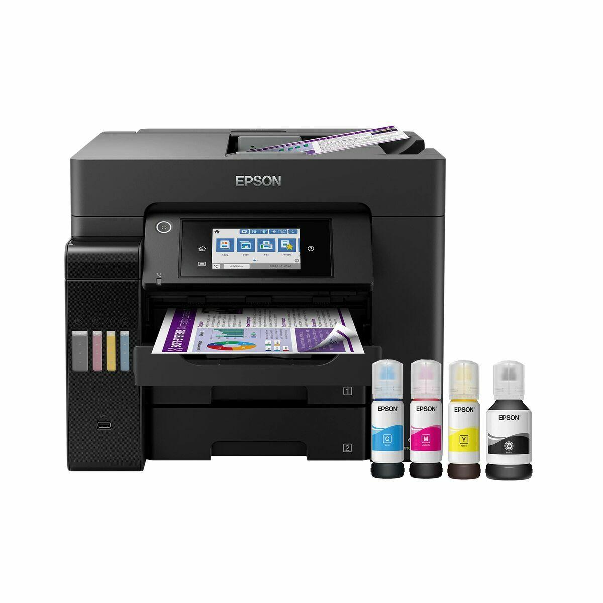 Impressora multifunções Epson EcoTank ET-5850 25 ppm WiFi Preto