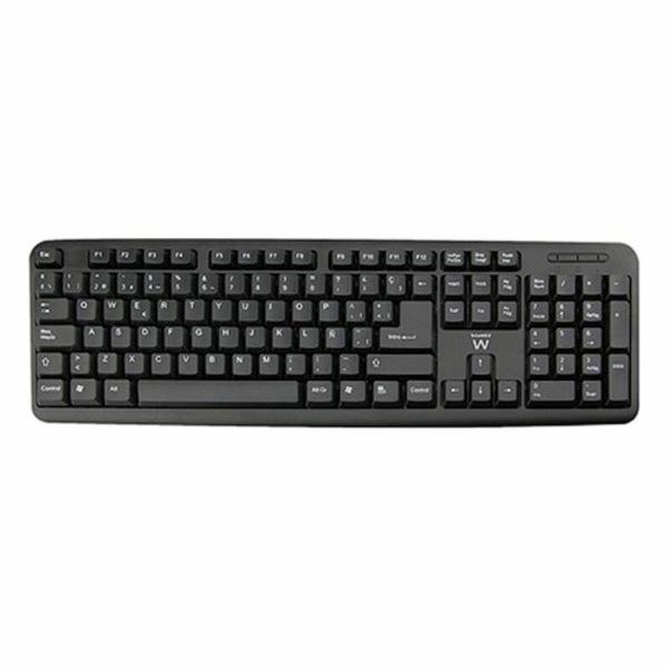 Teclado Ewent EW3109 PS/2 USB Preto