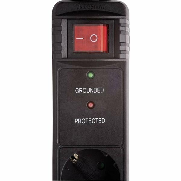 Extensão com 5 Tomadas com Interruptor GEMBIRD SPG5-C-15