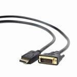 Adaptador DisplayPort para adaptador DVI GEMBIRD 8716309078931 1080 px 1,8 m Preto 1,8 m