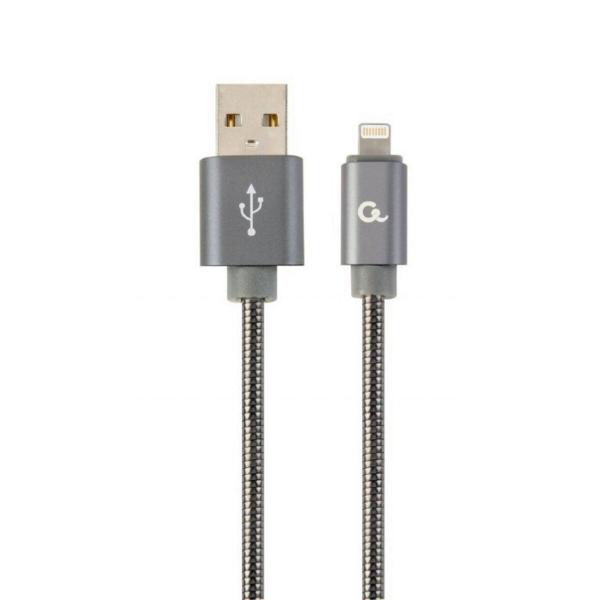 Cabo Lightning Cablexpert CC-USB2S-AMLM-1M-BG