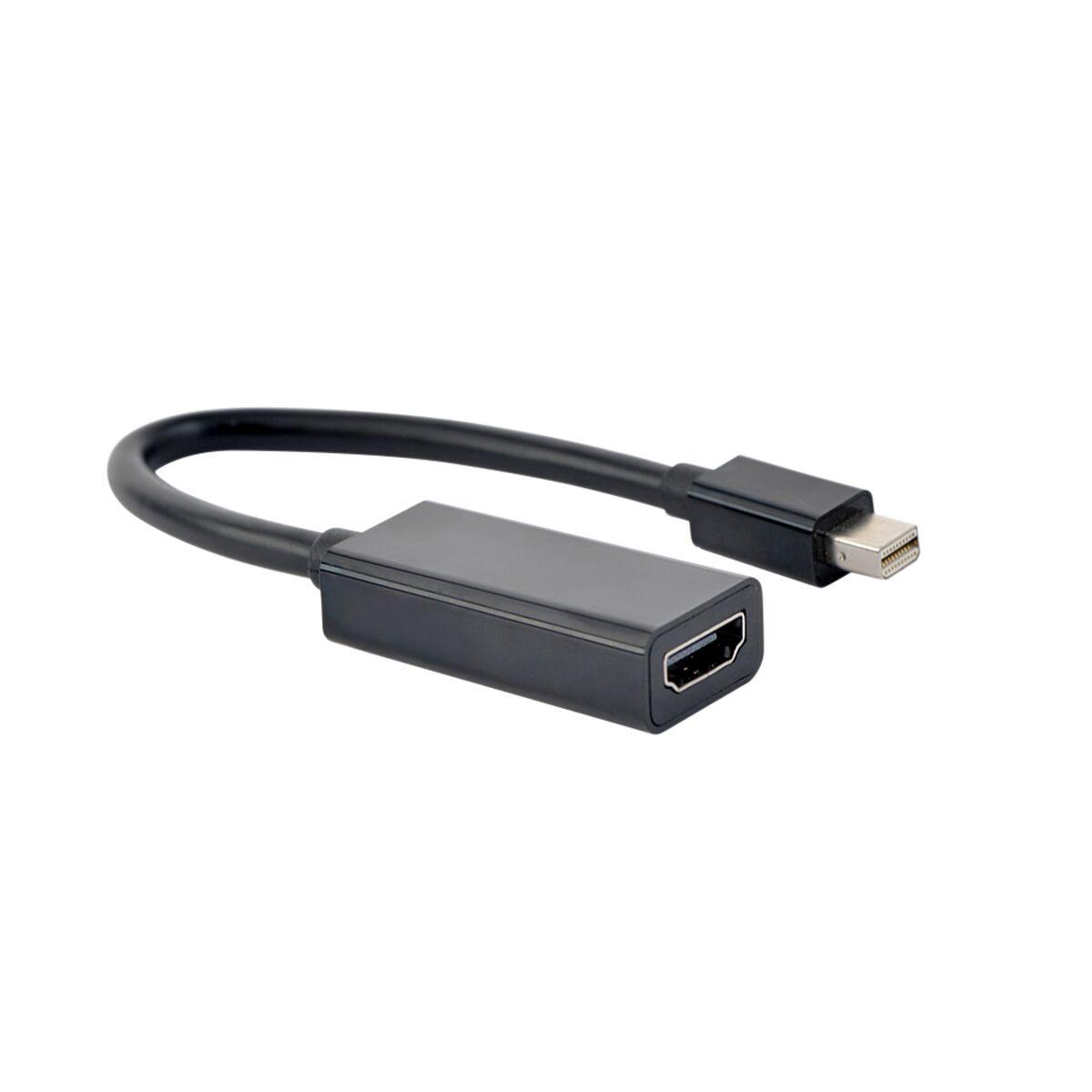 Adaptador Mini Display Port para HDMI GEMBIRD A-MDPM-HDMIF4K-01 Preto 15 cm