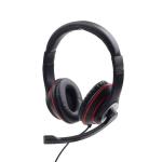 Auriculares com microfone GEMBIRD MHS-03-BKRD Preto