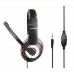 Auriculares com microfone GEMBIRD MHS-03-BKRD Preto