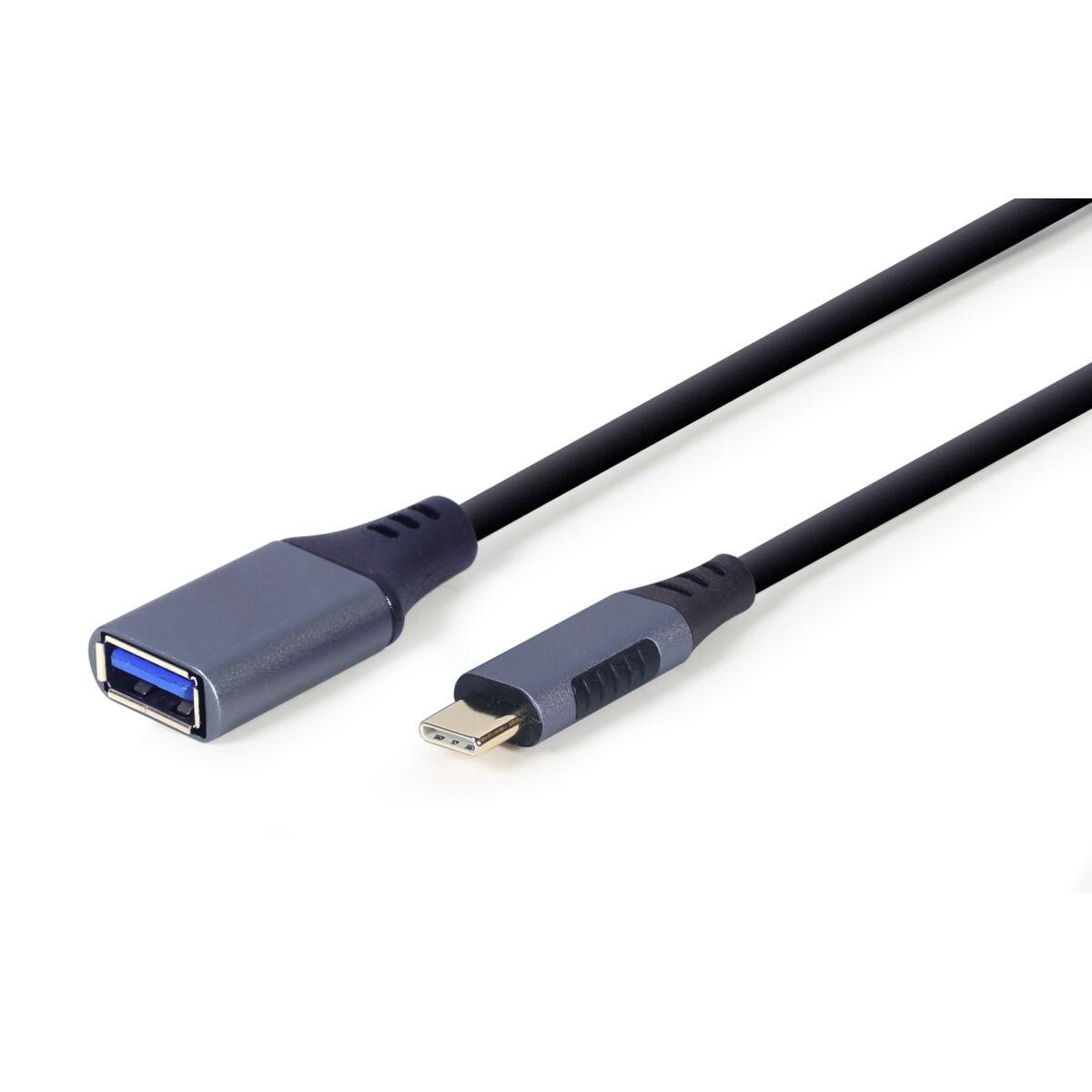 Cabo USB A para USB-C GEMBIRD A-USB3C-OTGAF-01 Cinzento