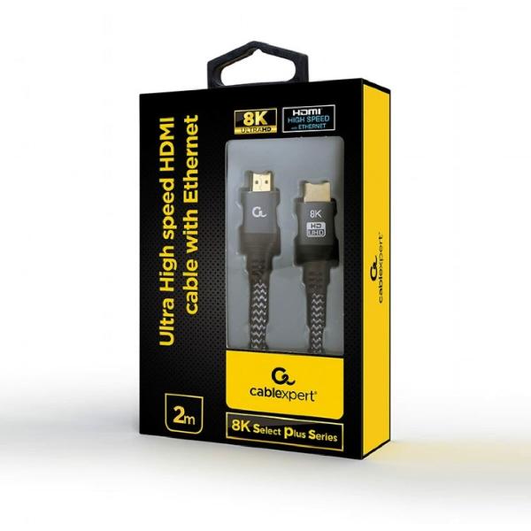 Cabo HDMI com Ethernet GEMBIRD Select Plus Series Preto 2 m