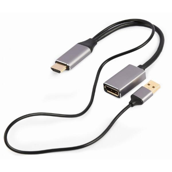 Adaptador DisplayPort para HDMI GEMBIRD A-HDMIM-DPF-02 Preto 4K Ultra HD