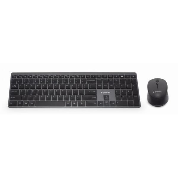 Teclado GEMBIRD KBS-ECLIPSE-M500-ES Preto Qwerty espanhol