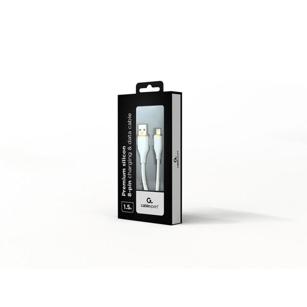 Carregador GEMBIRD CC-USB2S-AM8PM-1.5M-W