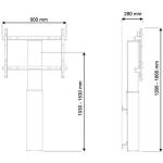 Suporte TV Neomounts PLASMA-W2250BLACK 42" 100" 130 Kg