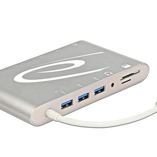Hub USB C 10 em 1 (Cinzento) - DELOCK