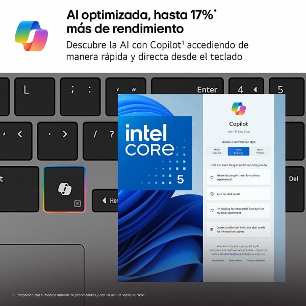 Laptop LG 15U50T-G.AA56B Qwerty espanhol 15" 16 GB RAM 512 GB SSD