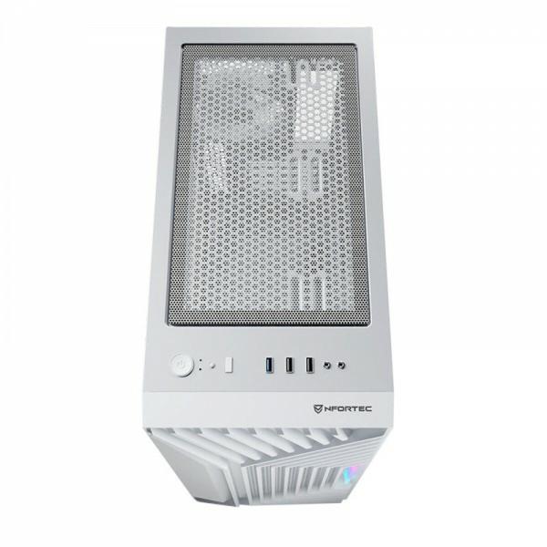 Caixa Semitorre ATX Nfortec NF-CS-NERVIA-W Branco