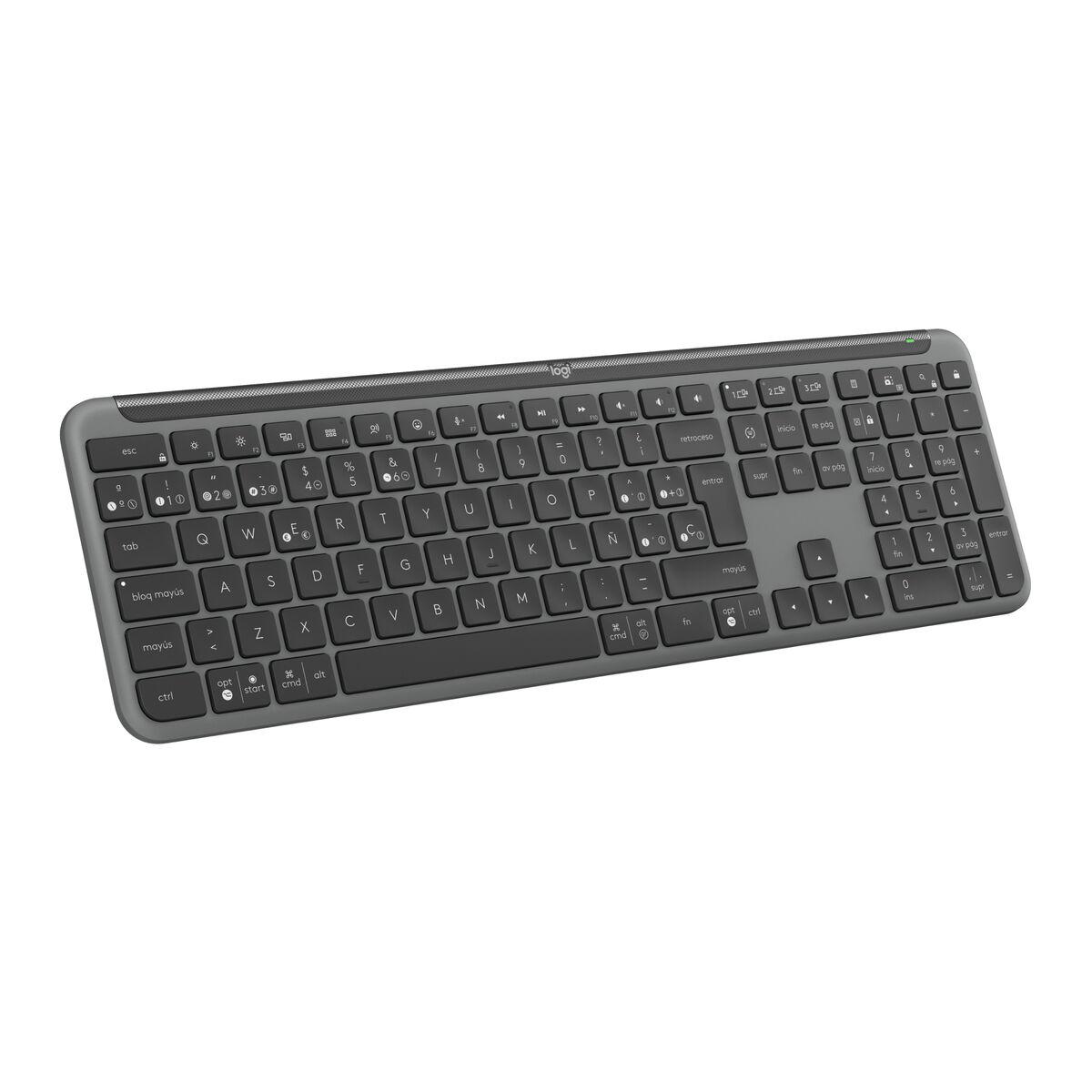 Teclado sem Fios Logitech 920-012455 Grafite QWERTY