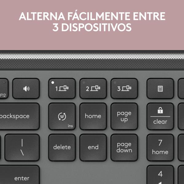 Teclado sem Fios Logitech 920-012455 Grafite QWERTY