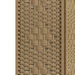 Biombo de 4 Painéis Dobrável Separador de Ambientes de Corda de Papel e Estrutura de Madeira 60x170 cm Natural