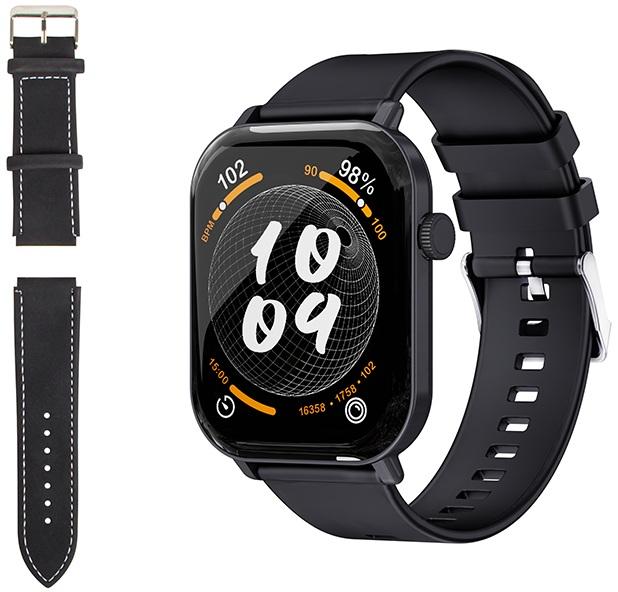 Smartwatch AMOLED 2,06 X18 IP68 c/ 2 Braceletes (Preto) - BLOW