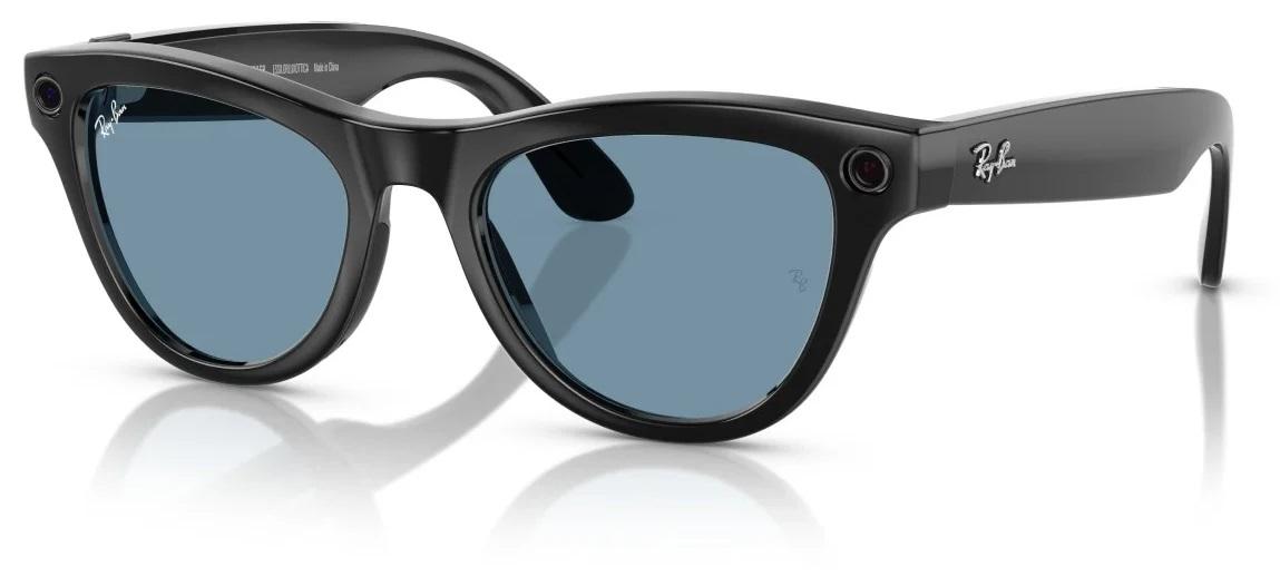 Óculos Inteligentes Meta Skyler (Gen 1) M 52 - 20mm (Transparente/Azul Cerúleo) - RAY - BAN