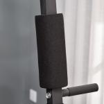 Máquina Multi Estação de Musculação Máquina de Musculação com Estribo para Pernas e Placas de Peso de 45kg para Treinamento Fitness em Casa Academia 148x108x207cm Preto