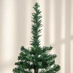 Árvore de Natal Artificial 150cm Ignífugo com 294 Pontas de Ramo PVC Decoração de Natal para Interiores Verde