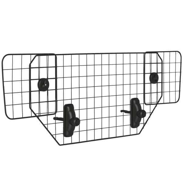Grade de Segurança de Carro para Cães Universal Grade de Segurança para Cães com Largura Ajustável 90 - 120x40,5cm Preto