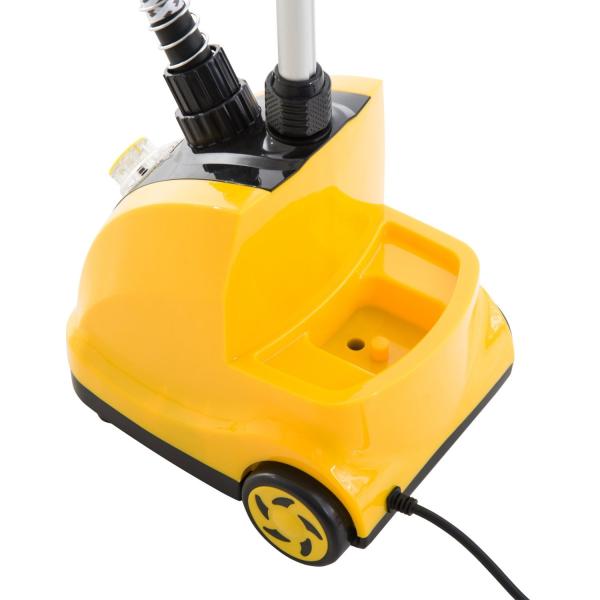 Ferro de Engomar a Vapor com Depósito de 1,4L e Temperatura Ajustável em 11 Níveis 26x21,5x146cm Amarelo e Preto