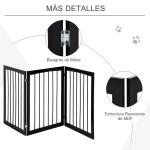 Barreira de Segurança Dobrável de 3 Painéis Portátil para Animais de Estimação 160x76 cm para Portas Escadas Corredores Marrom escuro