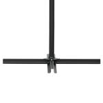 Chapéu de Sol de Jardim Chapéu de Sol Excêntrico com Rede Mosquiteira Manivela e Base Cruzada 295x295x260 cm Bege