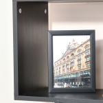 Estante com 6 Prateleiras para Livros em Formato S 80x24x191 cm preto