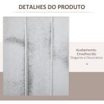 Biombo Dobrável de 4 Painéis Separador de Ambientes Elegante para Dormitórios Sala de Estar 160,5x170cm Branco Rústico