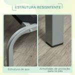 Cama Elevada para Cães e Gatos Cama Transpirável para Animais de Estimação com 130x90x20 cm Preto