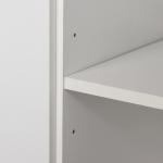 Armário de Armazenamento de Cozinha Armário Alto com 3 Gavetas 3 Portas e Prateleiras Interiores Ajustáveis móvel Auxiliar para Sala de Jantar Sala de Estar 80x39,5x183,5cm Branco